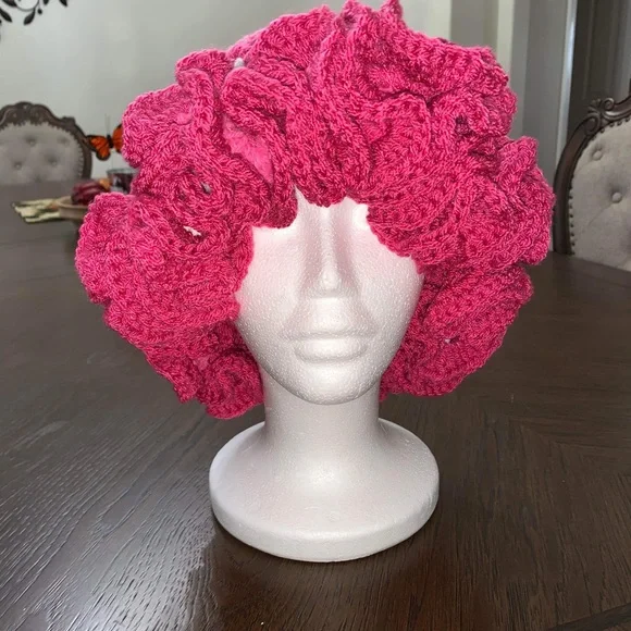 Crochet ruffle hats. Taking orders any colors. These Sold. - Picture 4 of 8